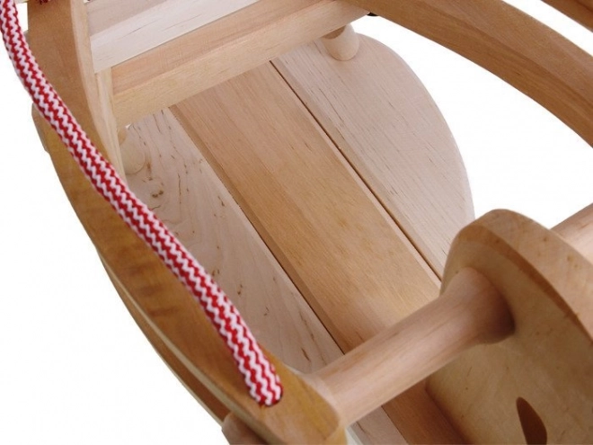 Altalena in legno a forma di cavallo per bambini