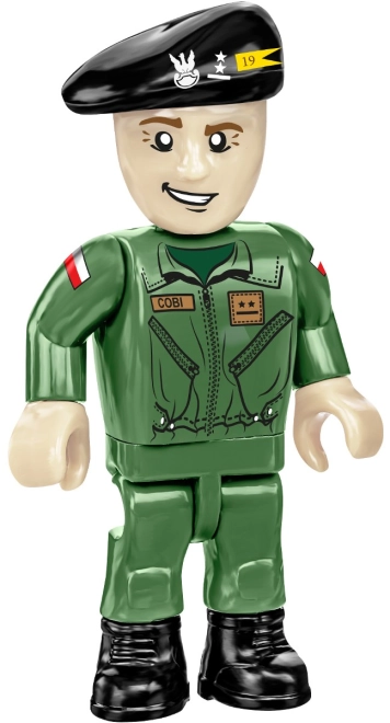 Due minifigure e bandiere
