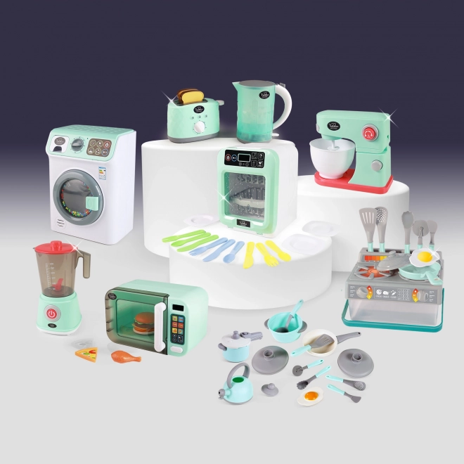 Set cucina con fornello e pentole Collezione Sky