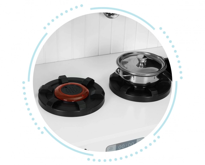 Cucina giocattolo in legno per bambini con forno e accessori Ecotoys