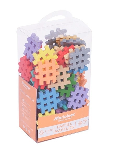 Costruzioni Waffle Mini Pastello 70 pezzi