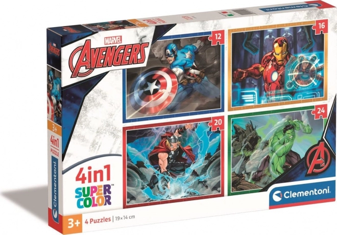 Puzzle 4 in 1 Gli Avengers