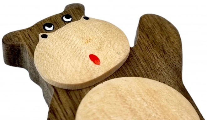 Magnete in legno con ippopotamo di 2Kids Toys