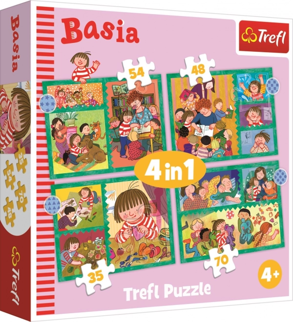 Puzzle Trefl 4 in 1 - Le avventure di Basia