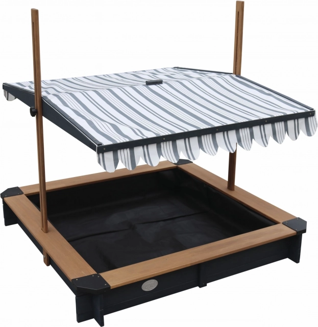 Sabbiera in legno con tetto regolabile e panchine AXI