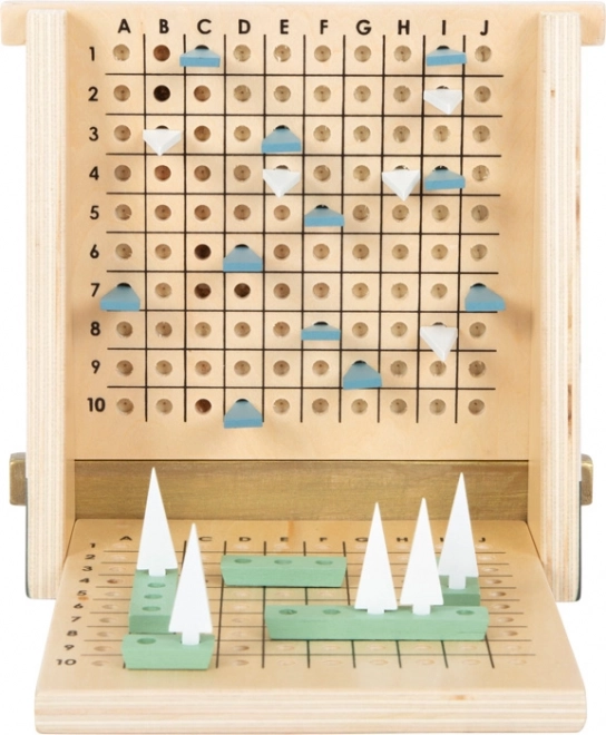 Gioco di battaglia navale in legno