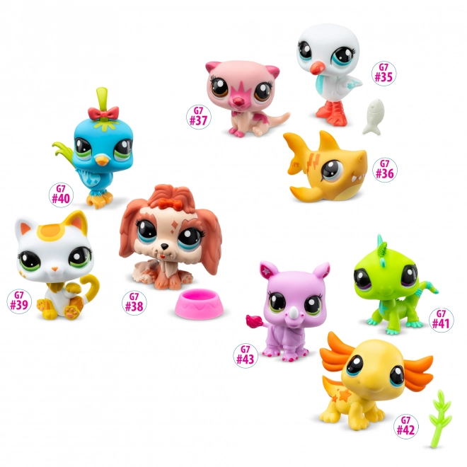 Set di 3 Figurine Littlest Pet Shop