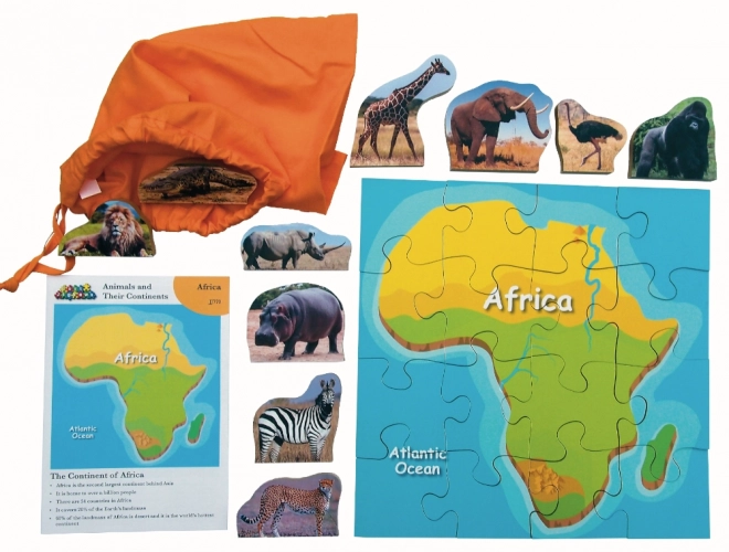 Puzzle in legno Africa e i suoi animali di Just Jigsaws