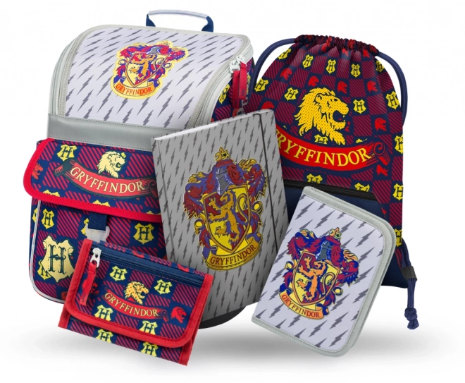 Set di 5 pezzi Zaino Zippy Harry Potter Grifondoro