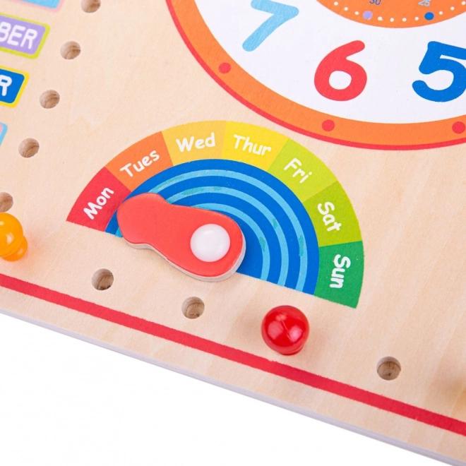 Orologio e Calendario In Legno Bigjigs Toys