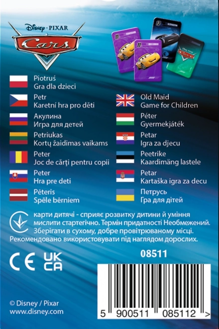 Carte gioco Černý Petr Auto