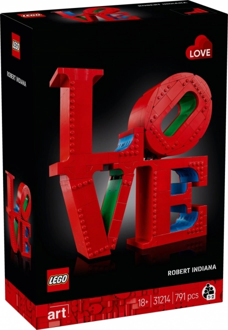 Scultura d'amore LEGO Art