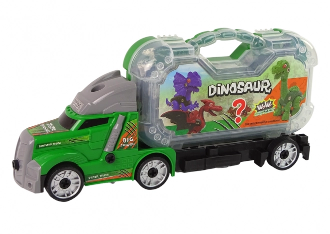 Set camion da smontare con dinosauro e trapano fai-da-te