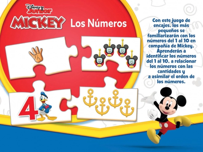 Puzzle educativi Mickey e amici: Conta 10x4 pezzi