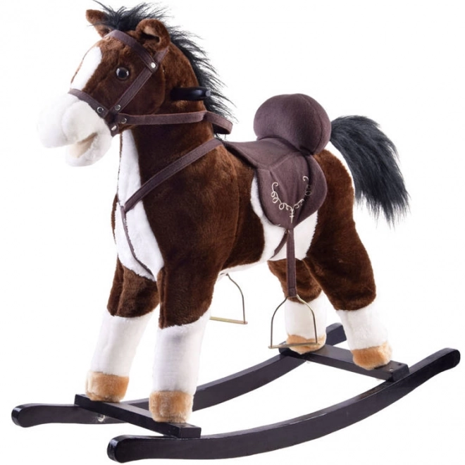 Grande cavallo a dondolo che scuote la coda ZA0052