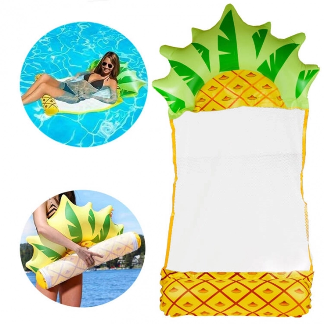 Amaca gonfiabile ananas per piscina e spiaggia