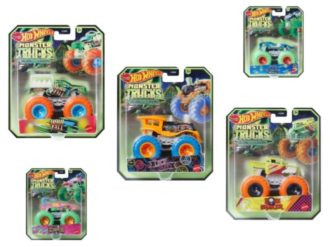 Hot Wheels Monster Trucks Luminosi nel Buio