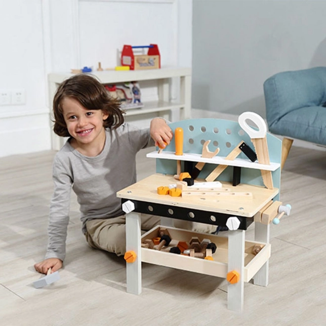 Banco da lavoro giocattolo in legno per bambini ECOTOYS