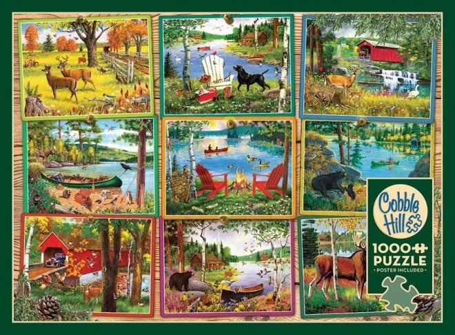 Puzzle paesaggi dal lago 1000 pezzi Cobble Hill