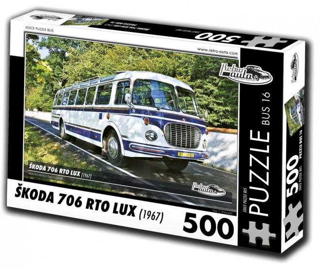 Puzzle Autobus Škoda 706 RTO Lux 1967 - 500 Pezzi