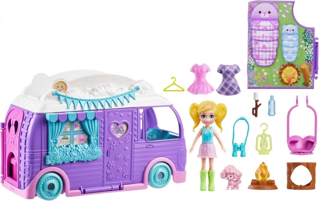 Polly Pocket Van per Glamping con Bambola