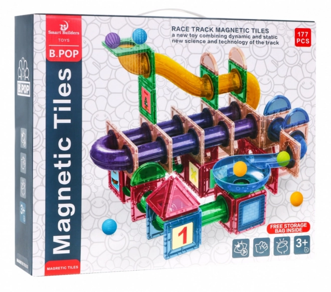 Grande Set Di Costruzioni Magnetiche 177 Pezzi