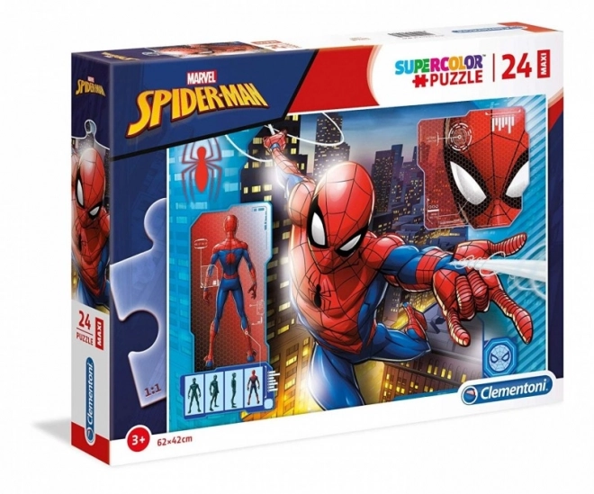 Puzzle 24 pezzi Maxi Super Colore - Spider-Man