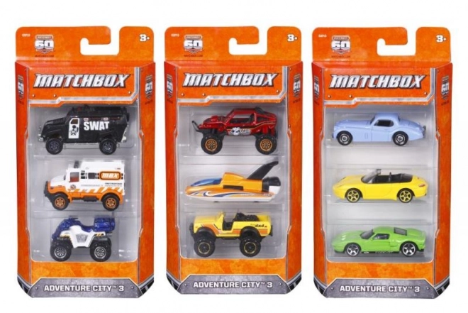 Set di 3 macchinine Matchbox