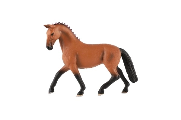 Cavallo marrone Zooted in plastica 13cm in sacchetto