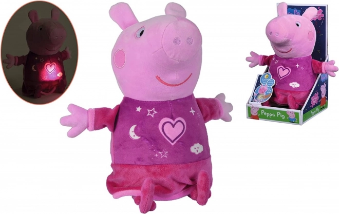 Peppa Pig peluche 2-in-1 con ninna nanna e luce