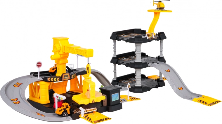 Gru funzionante con gancio a manovella