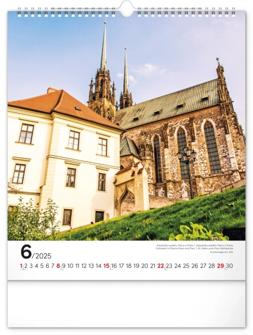 Calendario da parete Brno 2025