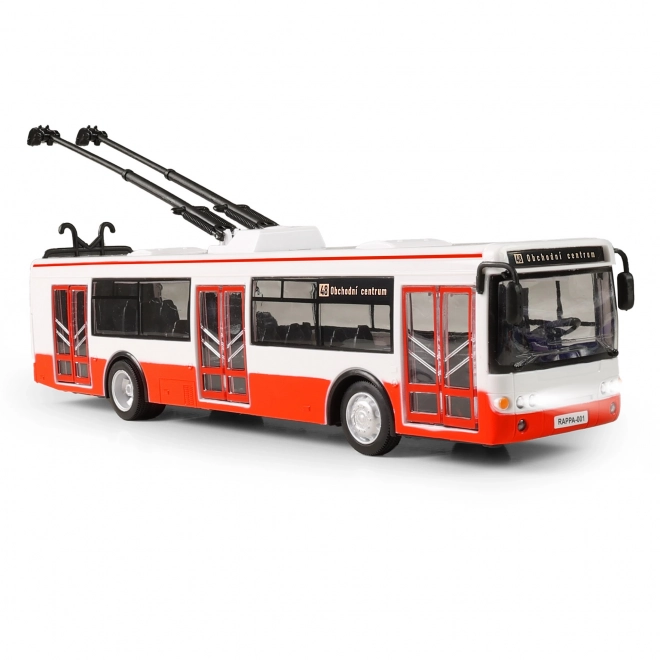 Autobus Articolato Parlante in Plastica 29cm Rosso