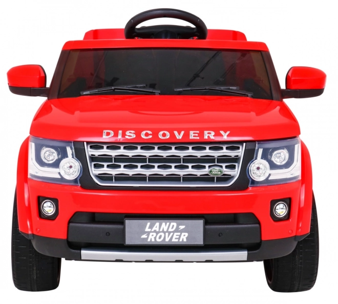 Land Rover Discovery Macchinina elettrica per bambini rossa + telecomando + ruote in EVA + avvio lento + radio MP3