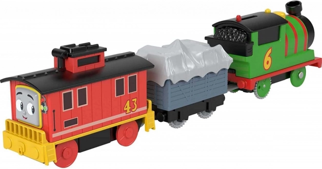 Trenino Percy e carrozza freno Bruno di Thomas & Friends