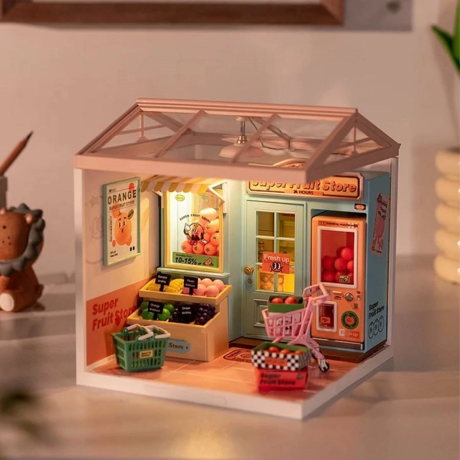 Rolife DIY Casetta: Negozio di Frutta con illuminazione a LED