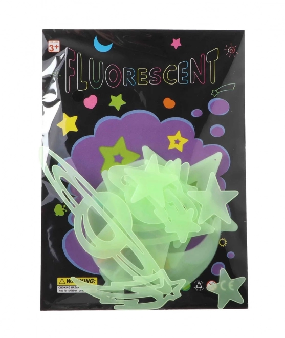 Decorazioni adesive brillanti al buio 12 pezzi