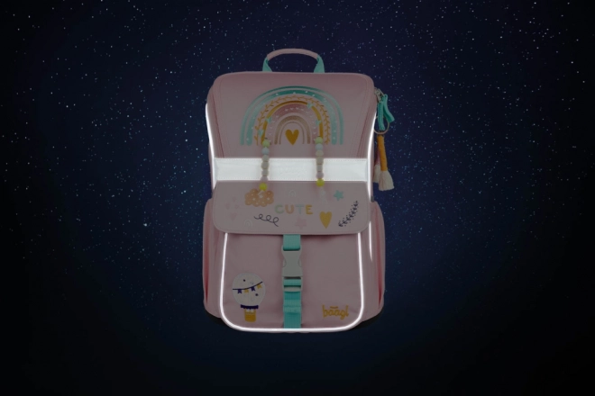Zaino scuola Zippy Rosa Baagl - Set di 3 pezzi
