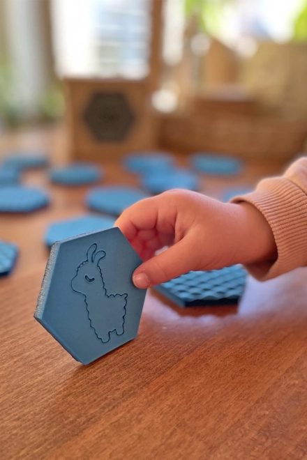 Memory game in schiuma turchese
