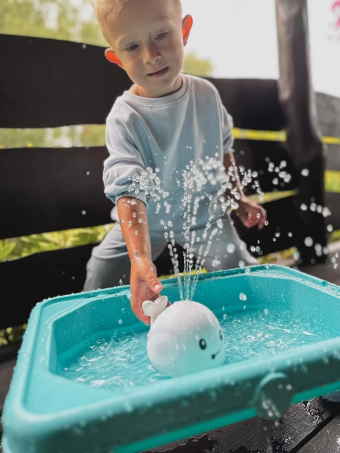 Balena LED zampillante per il bagno