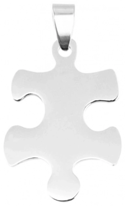 Ciondolo Puzzle in Acciaio Inox