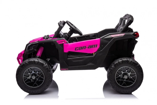 Auto elettrica per bambini Buggy Can-Am rosa