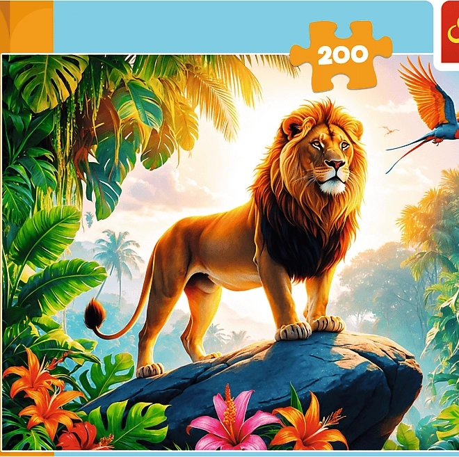 TREFL Puzzle Re della Giungla 200 Pezzi