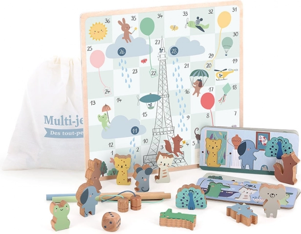 Set di giochi con animali per i più piccoli 4 in 1 Vilac
