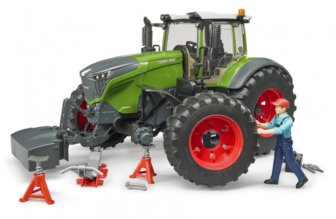 Trattore Bruder Fendt 1050 Vario con meccanico e attrezzi