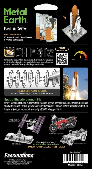 Kit di lancio navetta spaziale 3D di Metal Earth