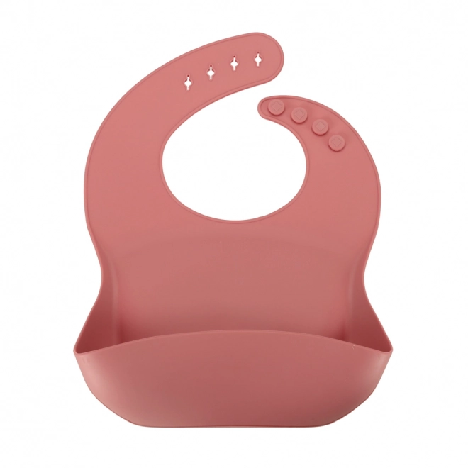 Set di stoviglie in silicone per bambini granchio 19 pezzi rosa scuro