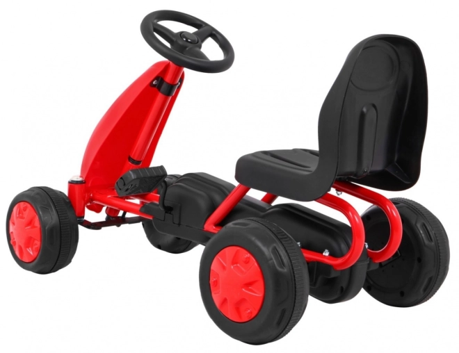 Primo Gokart a pedali per bambini bianco – rosso