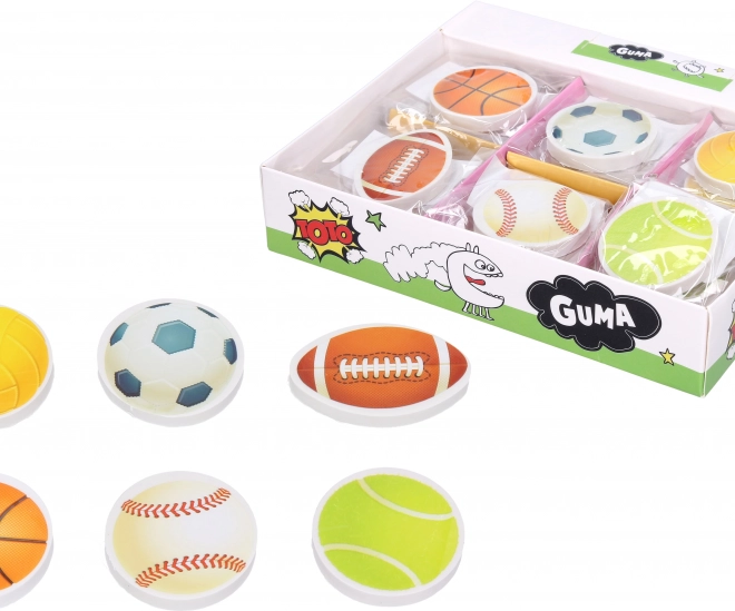 Gomma con tema sportivo