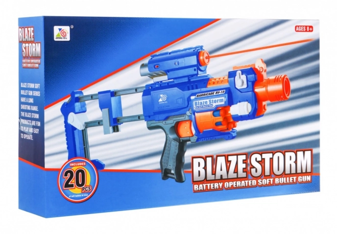 Fucile per bambini Blaze Storm con mirino laser e 20 proiettili in schiuma